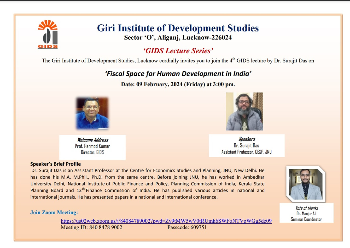 GIDS Lecture Series